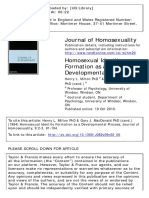 Journal of Homosexuality: To Cite This Article: Henry L. Milton PHD & Gary J. Macdonald PHD (Cand.)