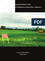 Destroying People's Lives:: 1 The Impact of Land Grabbing On Communities in Myanmar