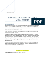 Proposal of Abasyn Creative Media Society