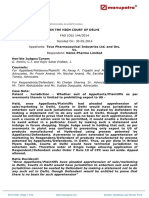 Teva Pharmaceutical Industries LTD and Ors Vs NatcD141355COM535078