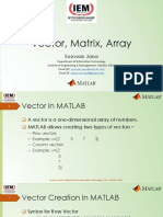 MATLAB - Vector, Matrix, Array