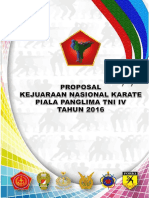 Proposal Kejurnas Karate Piala Panglima TNI