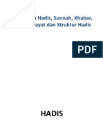 Pengertian Hadis, Sunnah, Khabar, Atsar