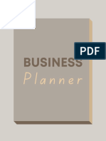 Gejjo Design Business Planner With Guides