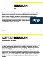 Penulisan Daftar Rujukan