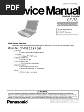 Cf 73 Service Manual Pdf Bios Electrical Connector
