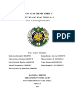 Tugas Azas Teknik Kimia Ii Penyelesaian Soal Tugas 1 5: Dosen: Ir. Bambang Trisakti, M.Si