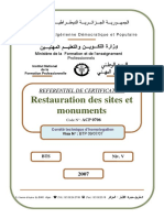 Restauration Des Sites Et Monuments: Referentiel de Certification