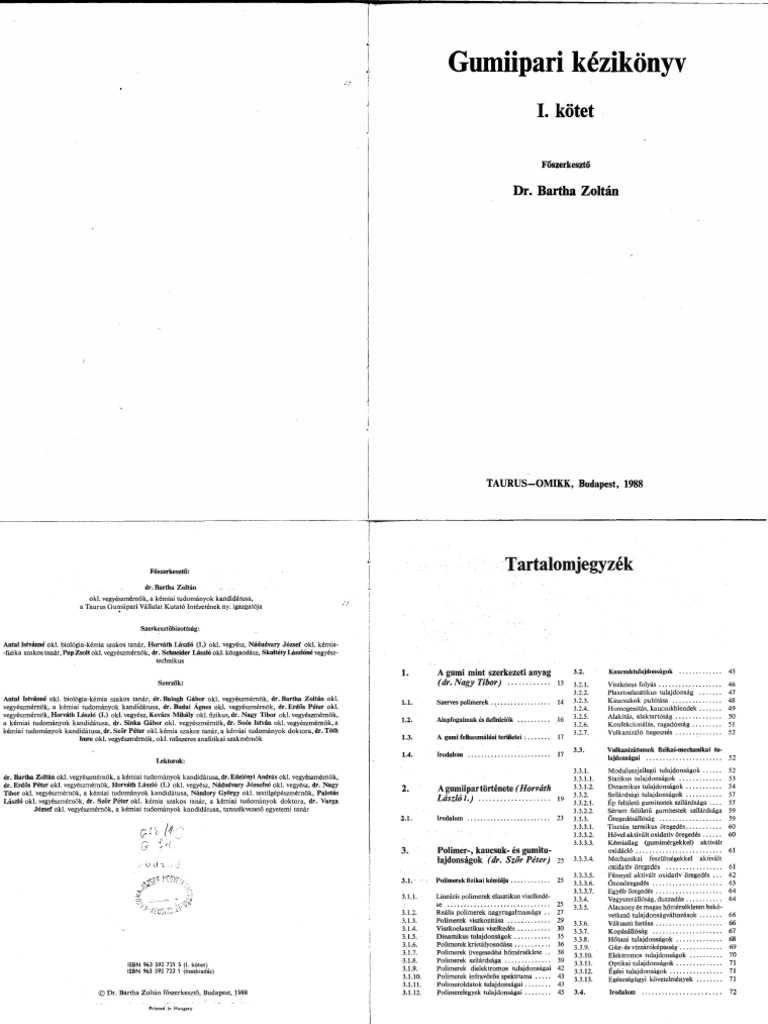 Gumiipari Kezikonyv 1 2 Pdf