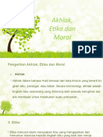 Akhlak, Etika dan Moral