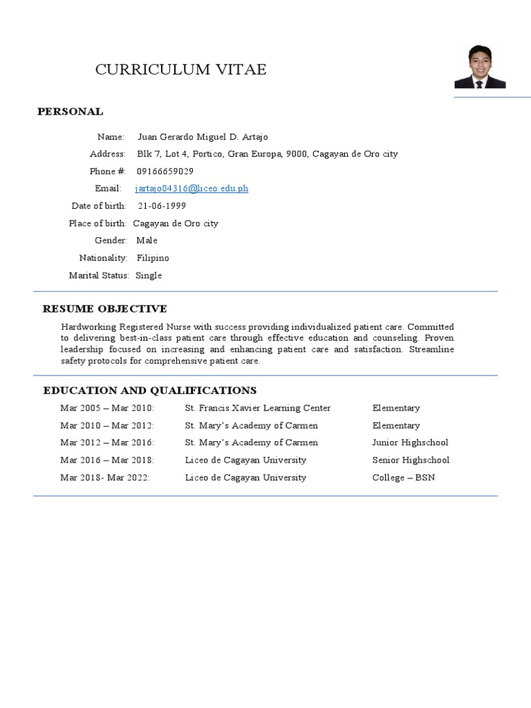 Curriculum Vitae: Personal | PDF