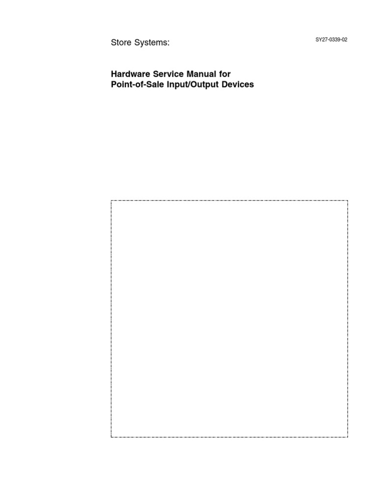 Hardware Manual POS 4694 Bdu2mst[1] | Electrostatic Discharge | Computer  Terminal
