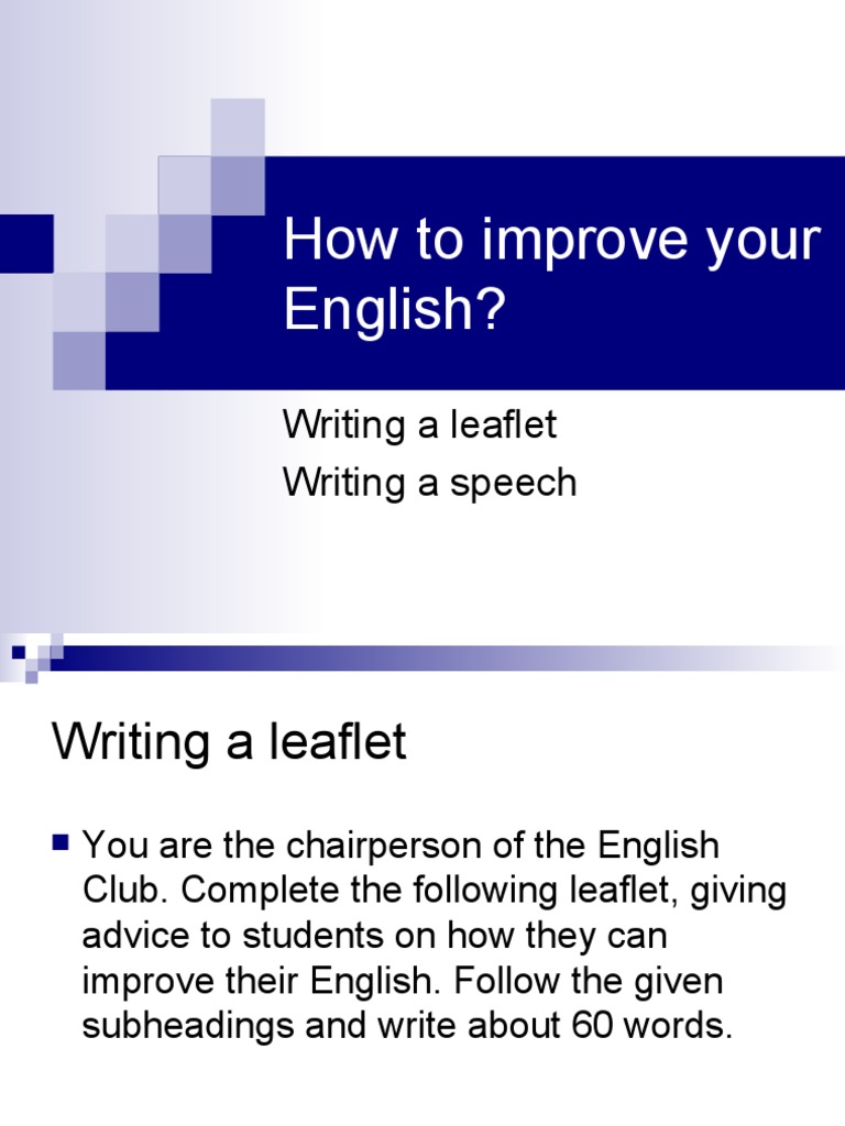 How To Improve Your English | PDF | English Language | Vocabulary