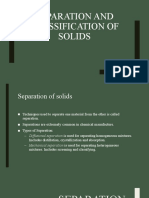 Separation and Classification of Solids