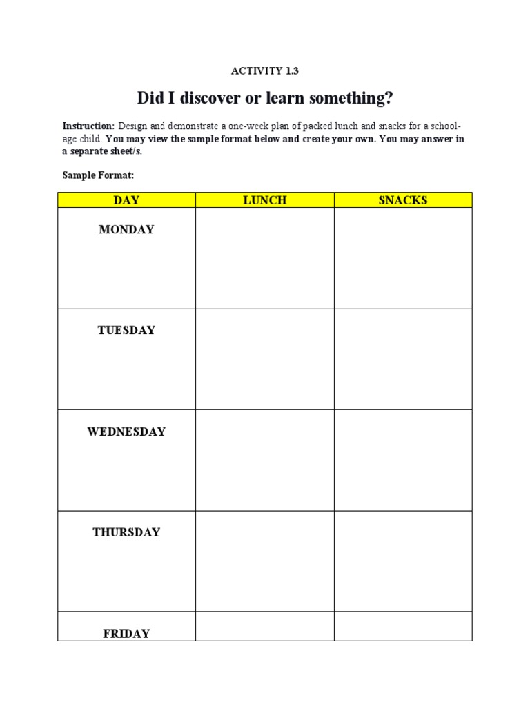 Activity 3 | PDF | Career & Growth | Wellness