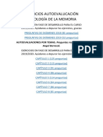 01. Ejercicios Autoevalucación Psicología de La Memoria