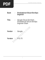 Professional Cloud DevOps Engineer V12.75