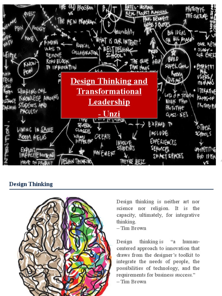 Design Thinking and Transformation Leadership | PDF | Transformational ...