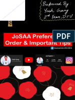 Josaa Preference Order & Important Tips: Download Link in Description