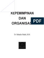 Kepemimpinan DAN Organisasi: Dr. Mahadin Shaleh, M.Si