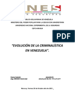 Evolucion de La Criminalistica en Venezuela