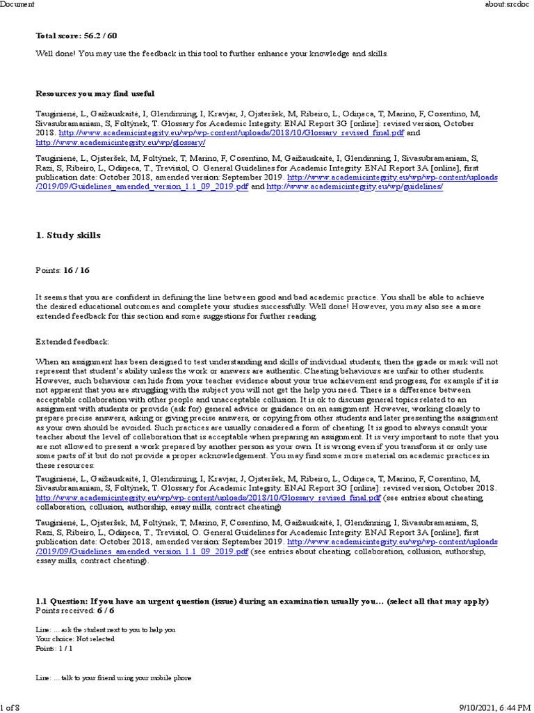 Understanding Academic Integrity Guidelines | PDF | Plagiarism ...