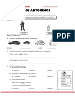 Los Antonimos para Niños de Primero de Primaria