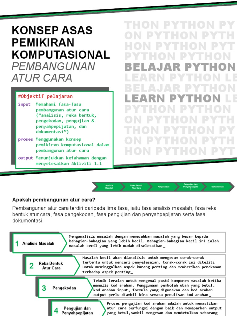 Panduan Belajar Pemrograman Python | PDF | Seni | Komputer