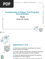 Fundamentals of Python: First Programs Second Edition: Design With Classes