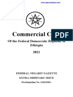 New Ethiopian Commercial Code Proclamation No. 1243-2021 - English Version