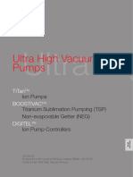 110 Ultra High Vacuum Pumps