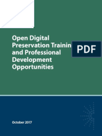 Open Digital Preservation Trainig and Professional Development Opportunities