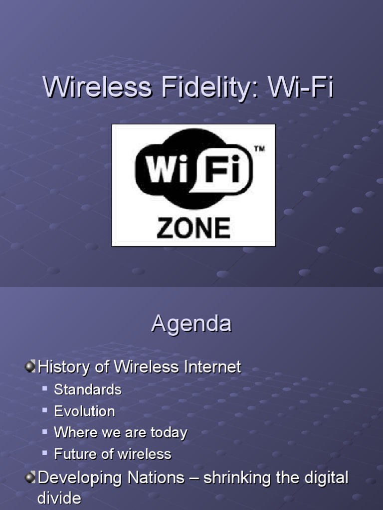 Wireless Fidelity: Wi-Fi | PDF | Wi Fi | Ieee 802.11