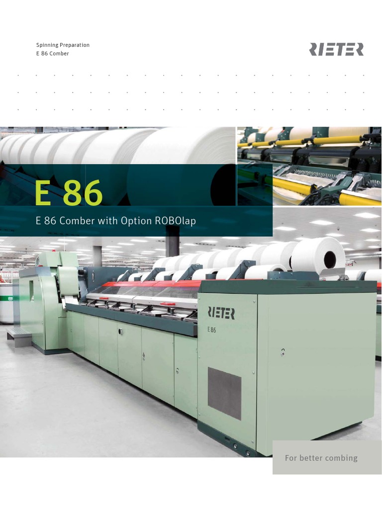 E 86 Comber: High Production & Automation | PDF