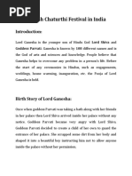 The Story Behind Ganesh Chaturthi | PDF | Hindu Behaviour And ...