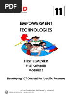 Empowerment Technologies Quarter 1, Module 3