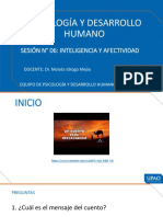 Psicología Y Desarrollo Humano: Sesión #06: Inteligencia Y Afectividad