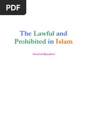The Lawful And Prohibited In Islam By Yusuf Al Qaradawi Marriage - 