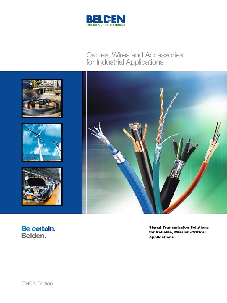 Belden Cables, Wires and Accessories For Industrial Applications - INCA  EMEA Catalog 2018 - Original - 87238, PDF, Security Alarm