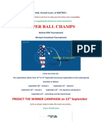 Super Ball Champs: Predict The Winner Campaign On 23 September