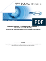 Network Functions Virtualisation (NFV) Release 2; Protocols and Data Models; Network Service Descriptor File Structure Specification