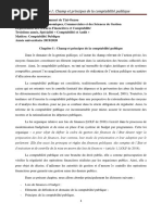 Chapitre I Comp publique CA S6
