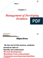 Lecture 3.management of Developing Dentition