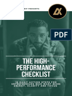 The High-Performance Checklist