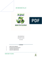 Business Plan: Nde Recycling