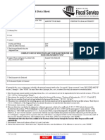 Judgment Fund Award Data Sheet