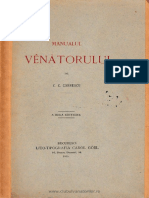 Manualul Venatorului C.C. Cornescu 1895