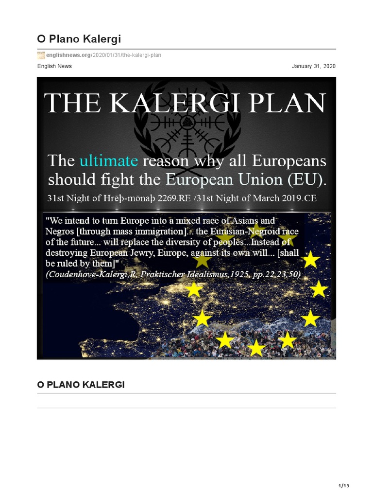 O Plano Kalergi | PDF | Europa | União Europeia