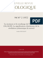 La Moisson Et La Vendange de L Apocalypse 14 14 20 La Signification Chretienne de La Revelation Johannique A Suivre