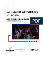 Mensaje-Informe de Actividades 2019-2020